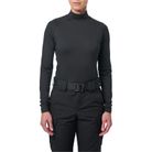 Pull Over femme Mock Neck LS noir