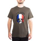 Patriotic Skull tee France vert