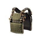 Porte-plaques HAWK Avant et Arrière - Ranger green