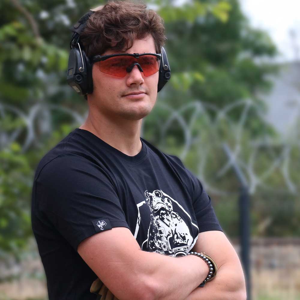 Tshirt Lara Tactical casque noir Lara Tactical Terräng