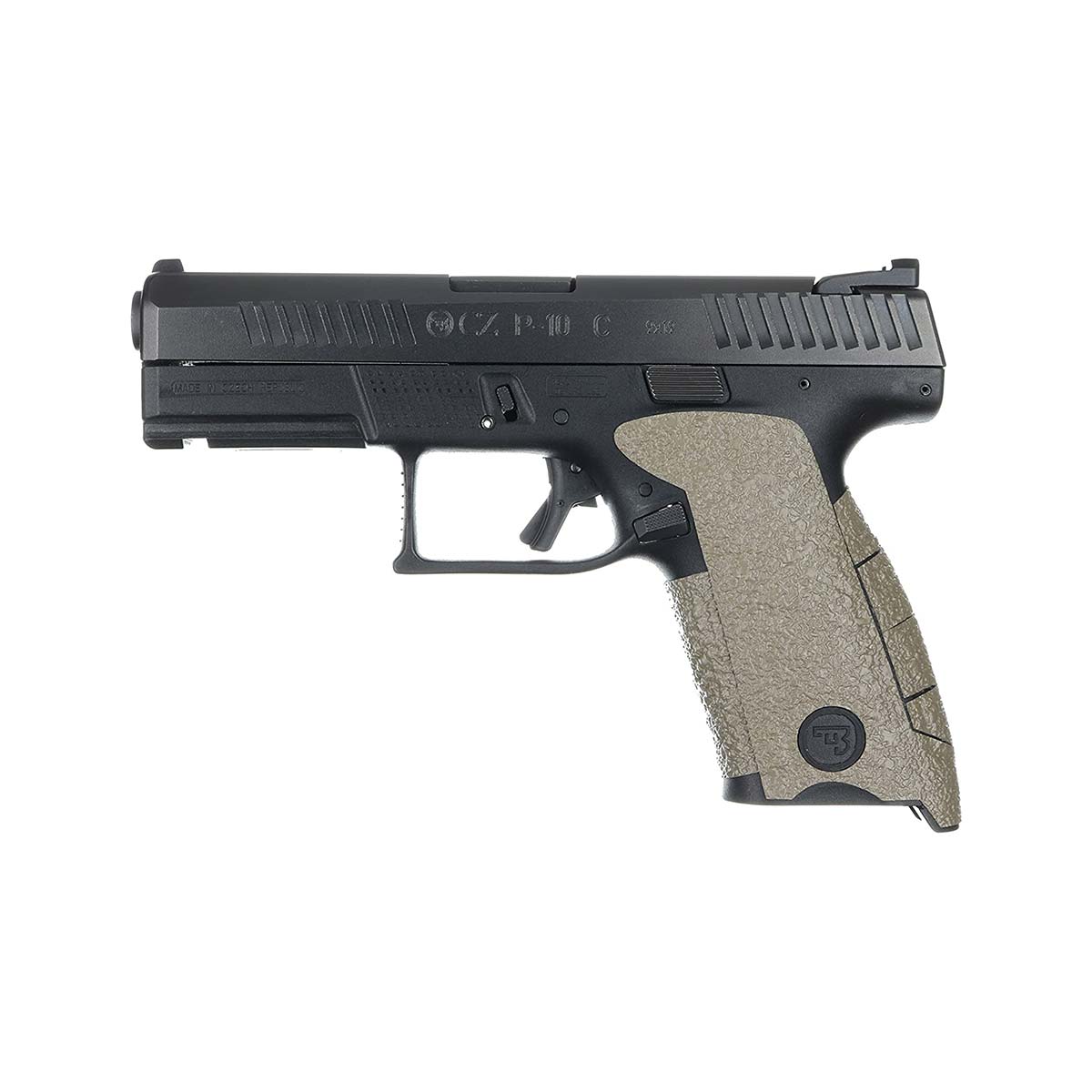 Grip Rubber sable CZ P10 compact 9mm small backstrap 